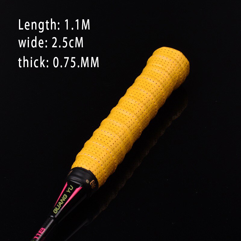 Quille colle à main, poinçonnage respirant antidérapant absorbant la sueur, ceinture, Badminton colle à main, canne à pêche, bande de poignée: z-6