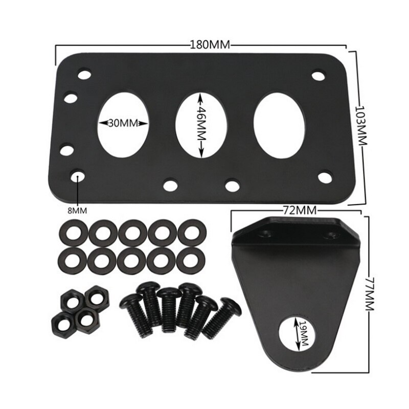 Motorfiets Side Mount Tail Light W/Kenteken Plaat Beugel Voor Harley Sportster Bobber Chopper Stop Achterlicht