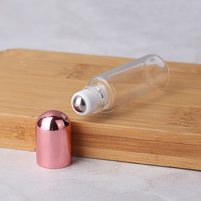 Rollen flaschen mit ätherischen Ölen 10ml/5ml/3/2ml/1ml mit Metall roller für Duft reisen nachfüllbare leere Parfüm flasche aus Glas