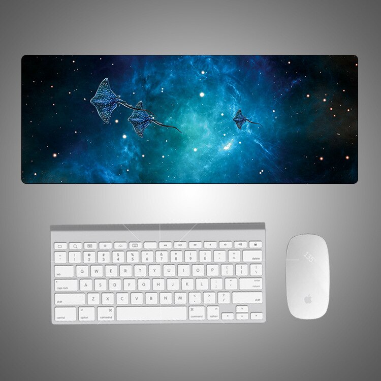Starry Sky Large Writing Desk Mats Laptop Mouse Mat Mouse Pad Cute Mouse Pad Gaming Deskpad for Office Home Gamer 80x30: 15-800x300x2mm