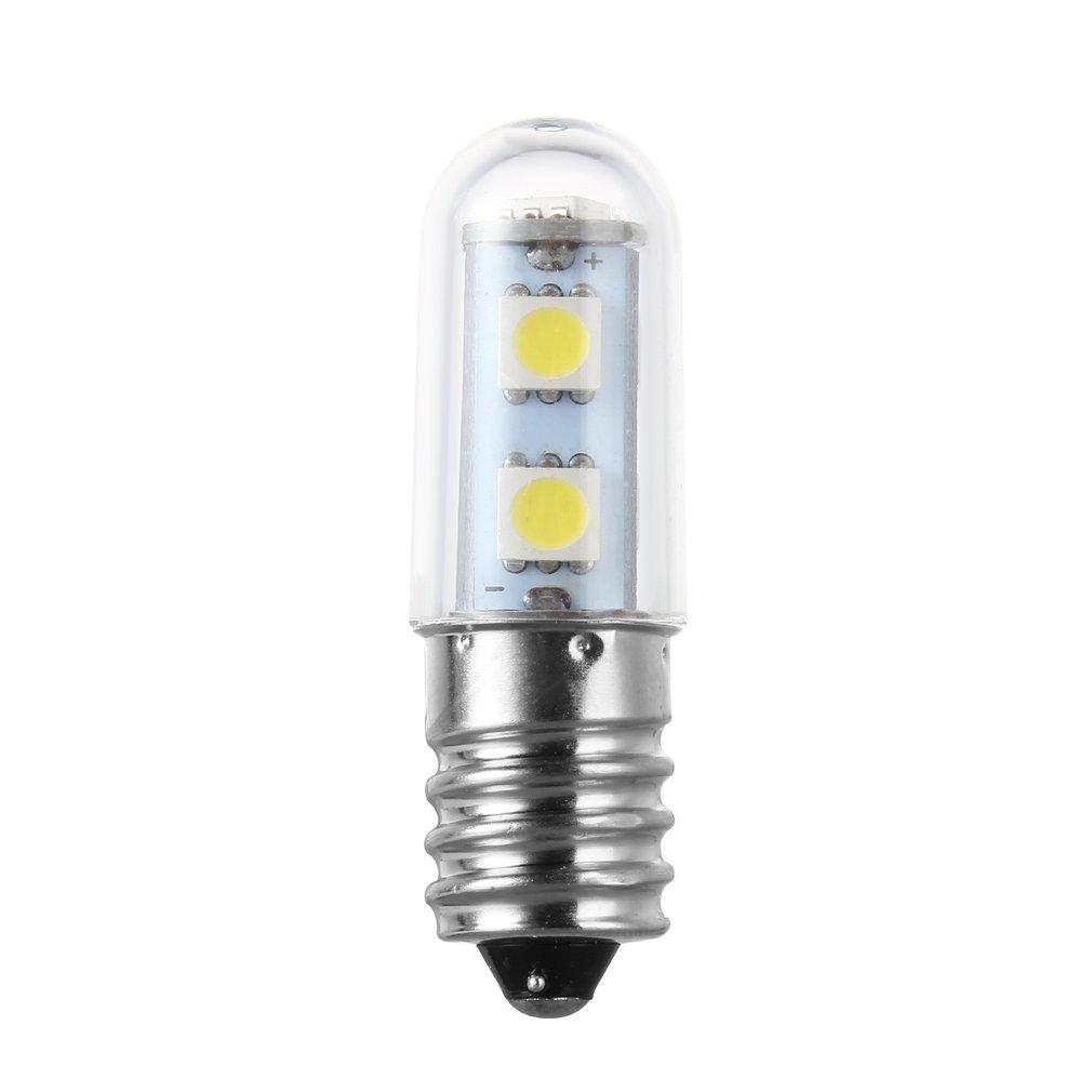 CA 220V E14 1W 7 LED SMD 5050 blanco puro/cálido refrigerador bombilla lámpara SY