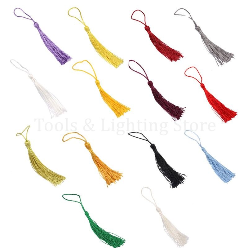 Boeddha kralen decoratie polyester kwasten met ophangring zijden naaigarnituur decoratieve sleutel kwasten voor hanger thuis