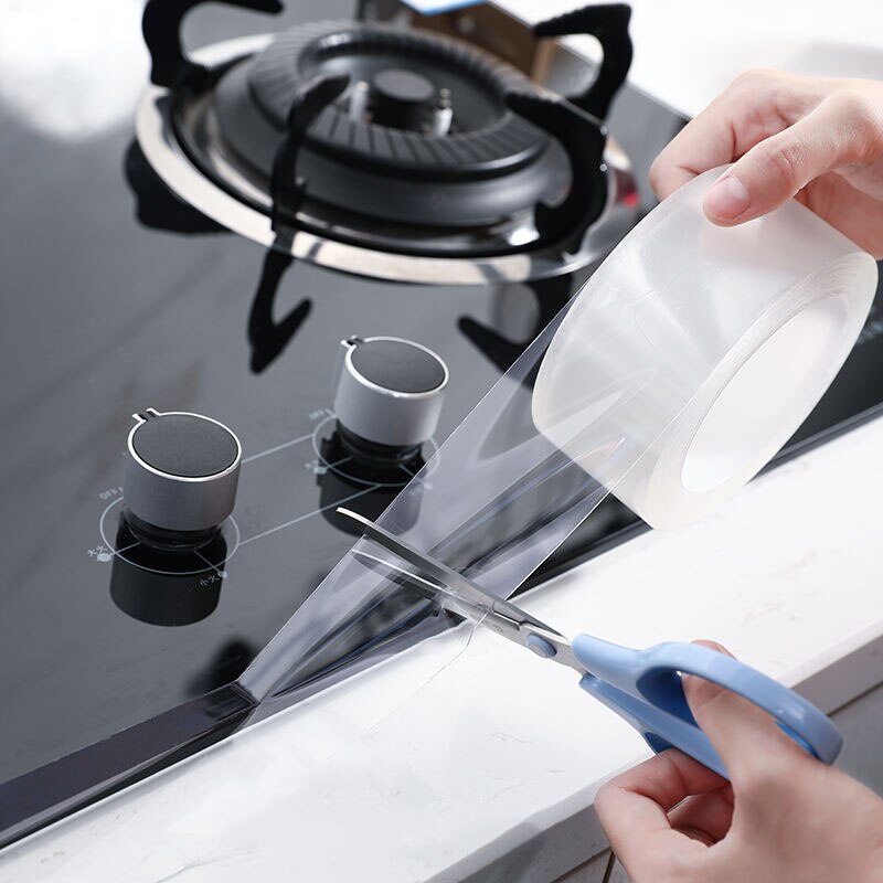 Wall Corner Line Sticker Ceramic Sticker PVC Waterproof Kitchen Tape Bathroom Accessories Self Adhesive Transparent Stickers