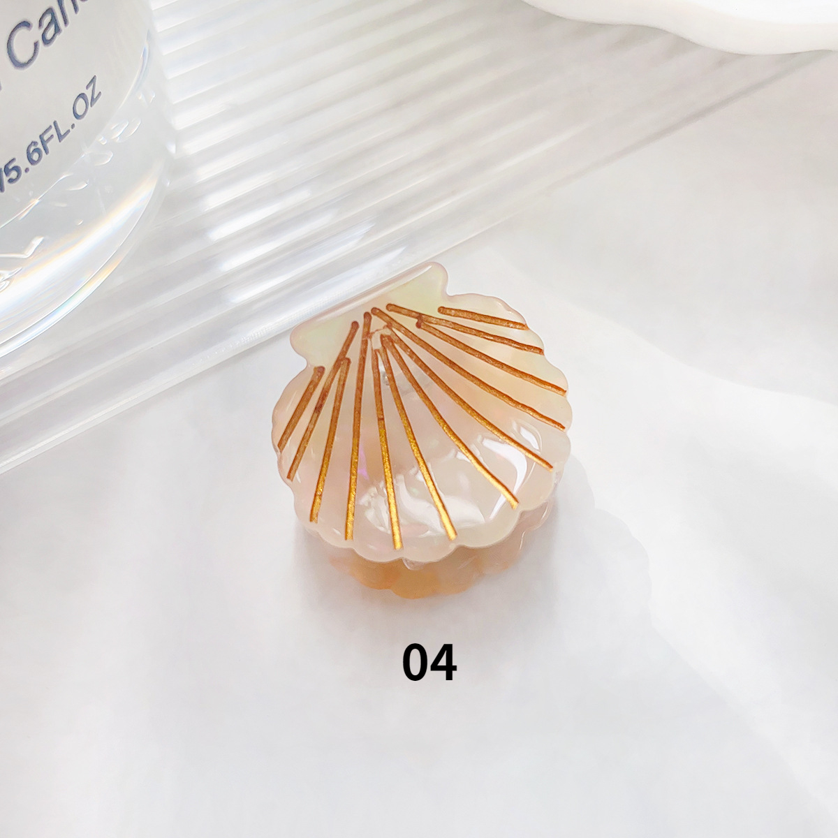 Pinzas para el cabello de concha a la para mujer, Mini Clip de tiburón bonito y dulce, pinzas para el cabello, pinzas para el cabello, accesorios para el cabello a la: Azul cielo