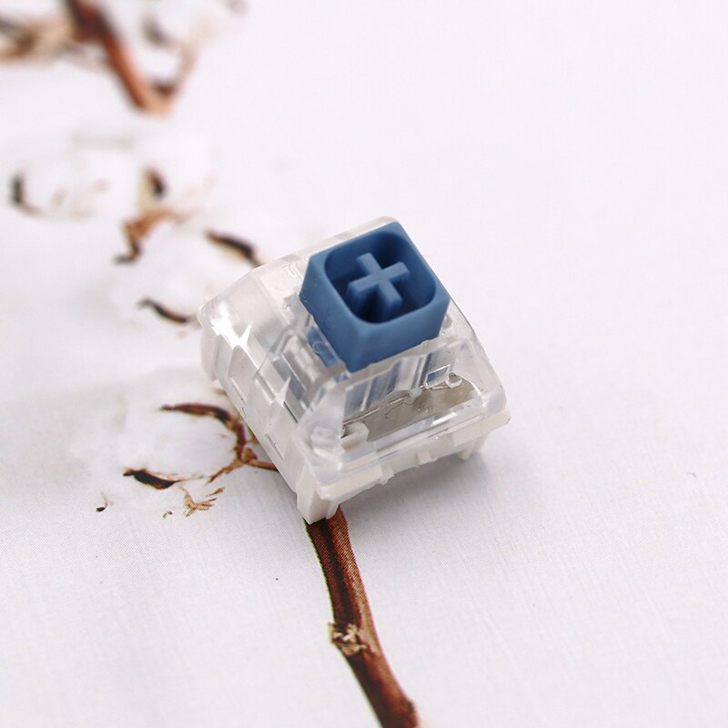 Keypro kailh-boks, kongelig marineblå, jadepink, krystal, tung boks, 3- bens kontakter,  ip56 vandtætte, kompatible cherry mx-kontakter: Sort / Gul kontakt