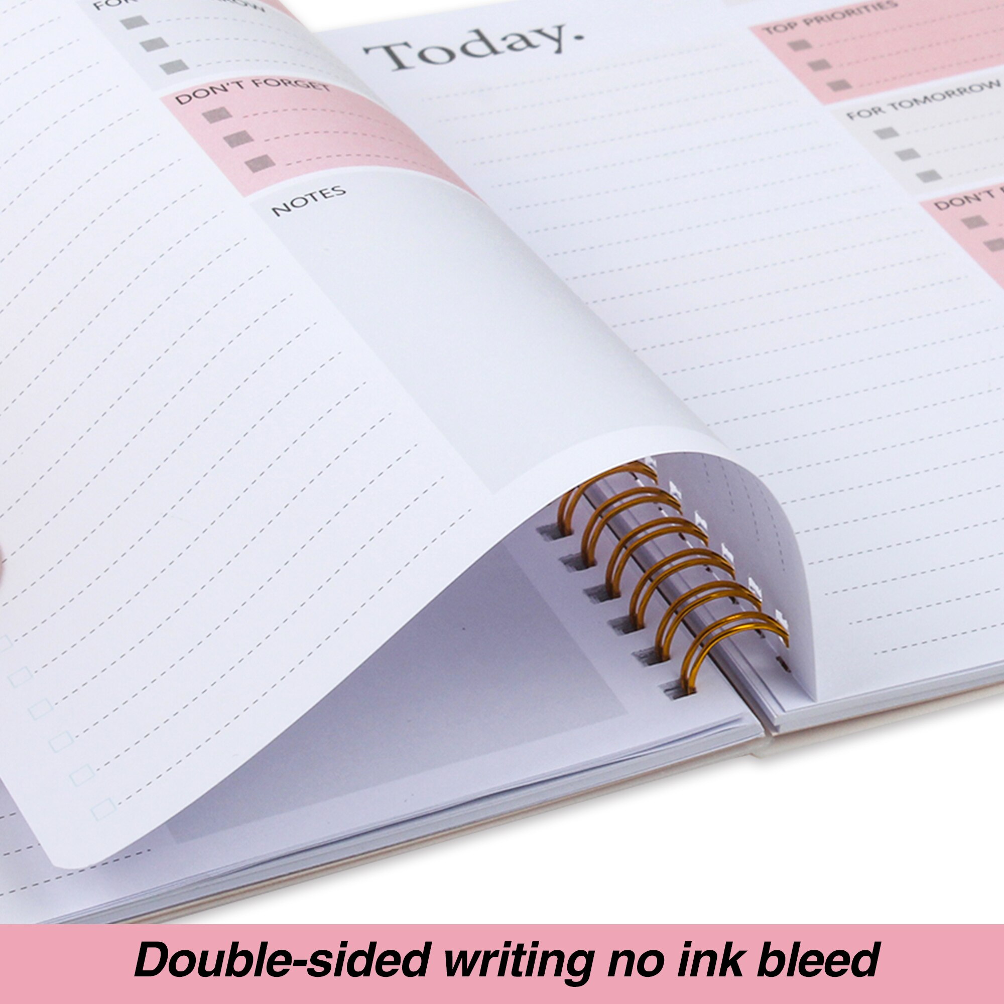 2022 Daily Planner Undated To Do List Notebook Journal A5 Schedule Agenda DIY Cover Organize with Top Priorities Office Supplies