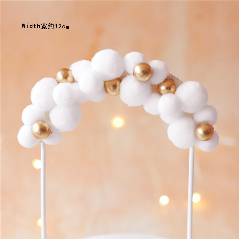 Nobele balletmeisje taarttopper voor verjaardagsfeestjes gouden haarbalboog dessertdecoratie babyshower kind bakken liefde