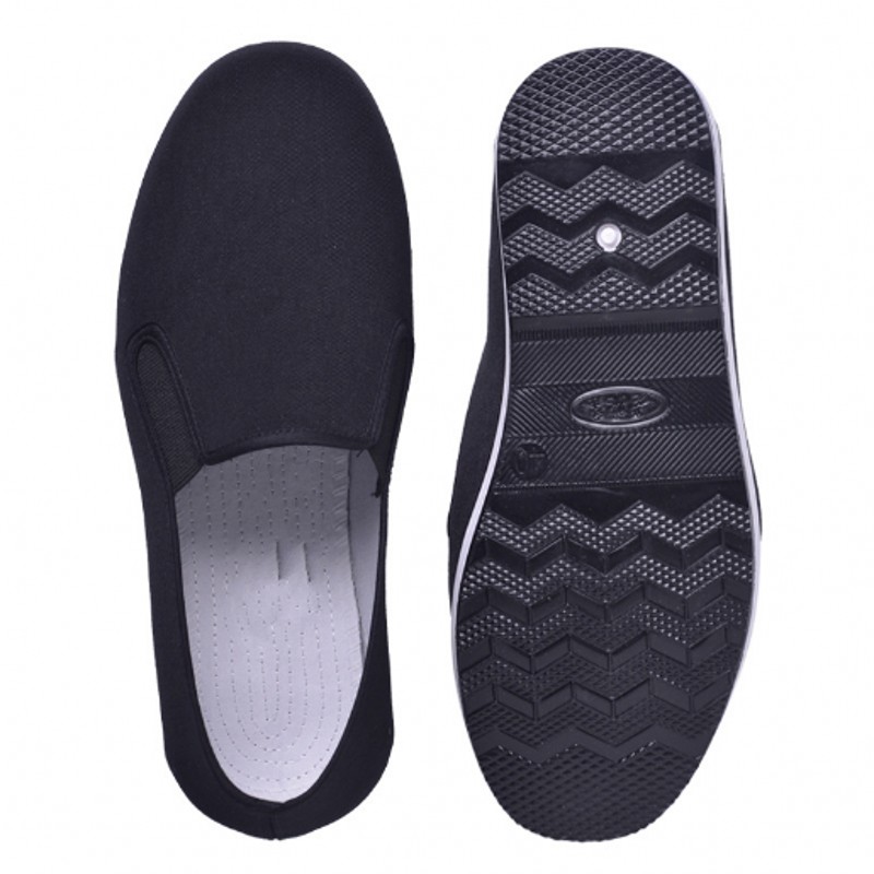 WUIWUIYU Kung-Fu Shoes - Black Slip-On Martial Arts Shoes With Soft Cushion For Men & Women