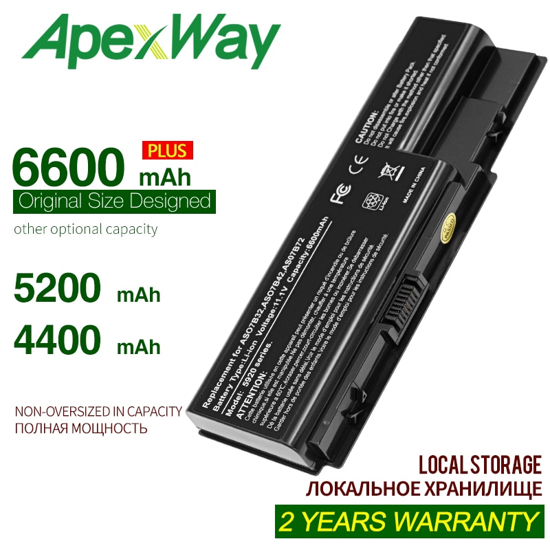 APexWay Laptop Battery AS07B31 for Acer Aspire 5920 5230 5310 5315 5330 5520 5530 5530G 5710 5715Z 5720 5730ZG 5739 5920G 5930