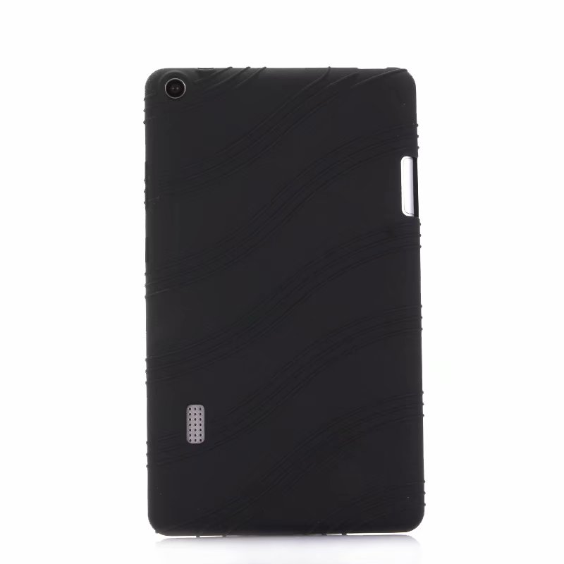 Doux étui pour Huawei T3 7 WiFi Version étui pour tablette Support de Silicone Protège La coque Pour Huawei MediaPad T3 7.0 BG2-W09 étui pour tablette: black