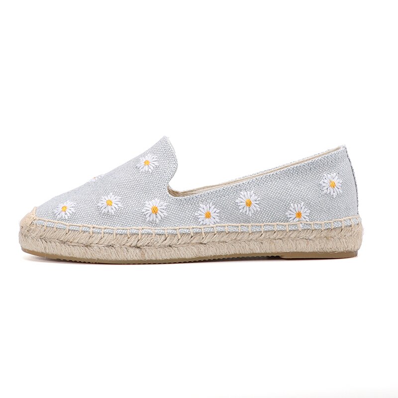 Casual Round Toe Sale Hemp Women Flat Shoes Ladies