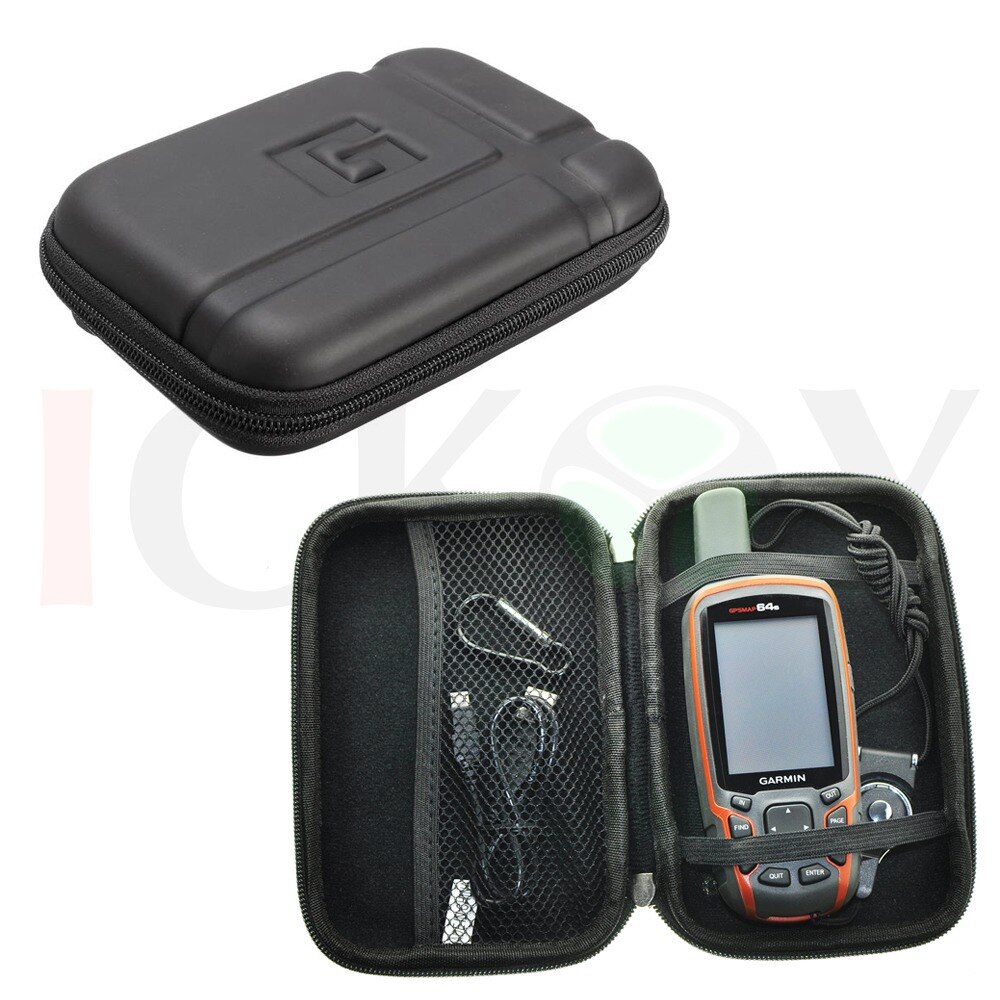 Tragbare Schützen Fall + Schwarz Abnehmbare Ring Neck Strap für Garmin GPSMap 60CS 62 64 62st 63SC 64st 66st Astro 320 220