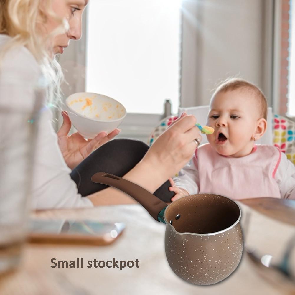 Anti-broeien non-stick Koffie Melk Pot Mini Koffiekopje Voedingssupplement Servies Keramische Gecoat Kleine Melk Pot keuken Tool 20E