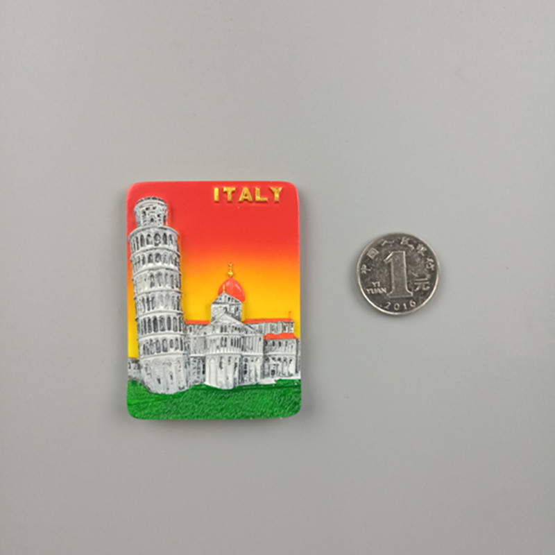 World Fridge Magnet Fridge Magnets Venice Milan Italy Rome Florence Fridge Magnet Sticker World Travel Souvenir Magnetic: Pizza Leaning tower2