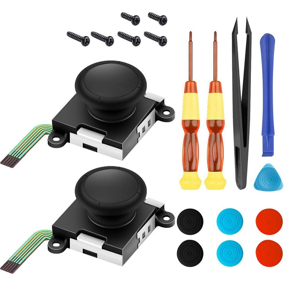 3D Analoge Vervanging Joystick Thumb Sticks Sensor Caps Voor Nintendo Switch Joycon Controller Reparatie Tool Set Game Accessoires