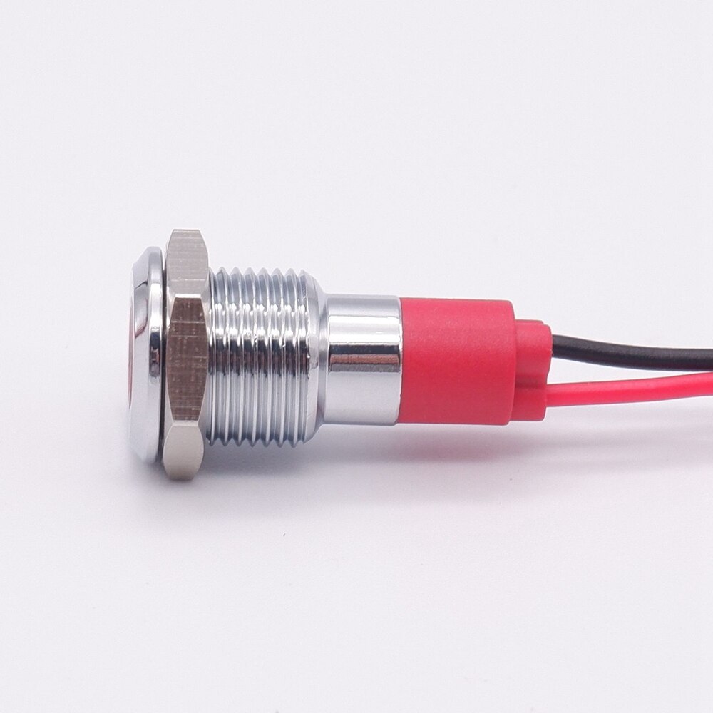 1PC 10mm Indicator Light LED Metal Signal Lamp 3V 5V 6V 12V 24V 220V Red Yellow Blue Green White Highlight Dustproof