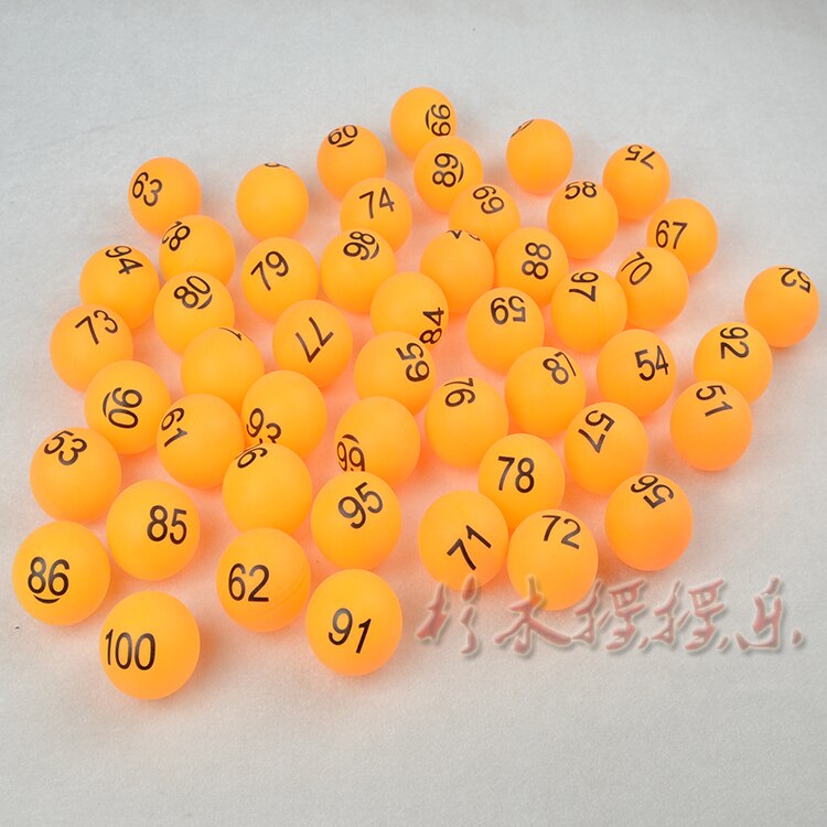 1-50 digital number Lottery ball white/yellow game ball Table tennis Ball award Winning ball Prize draw