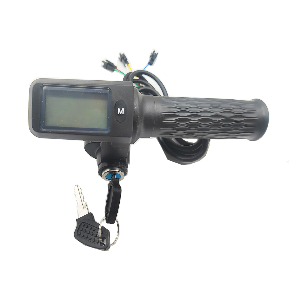 24V 36V 48V 60V 72V Acelerador de scooter de bicicleta elétrica Display LCD Mostrar velocidade e quilometragem e energia da bateria