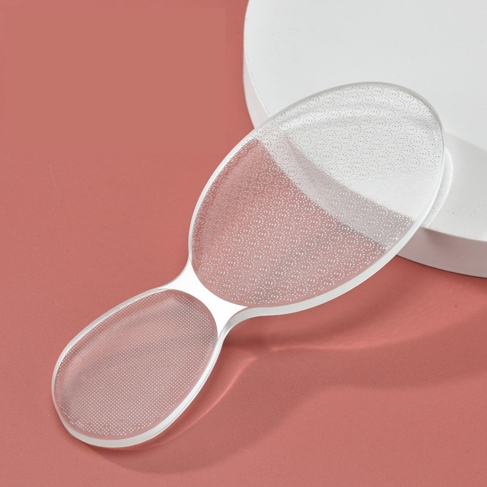 1 Pc Nano Glas Dubbelzijdig Voetrasp Hak Bestand Harde Dode Huid Eelt Remover Exfoliërende Pedicure Zorg Voet bestand Beauty Tools: Clear