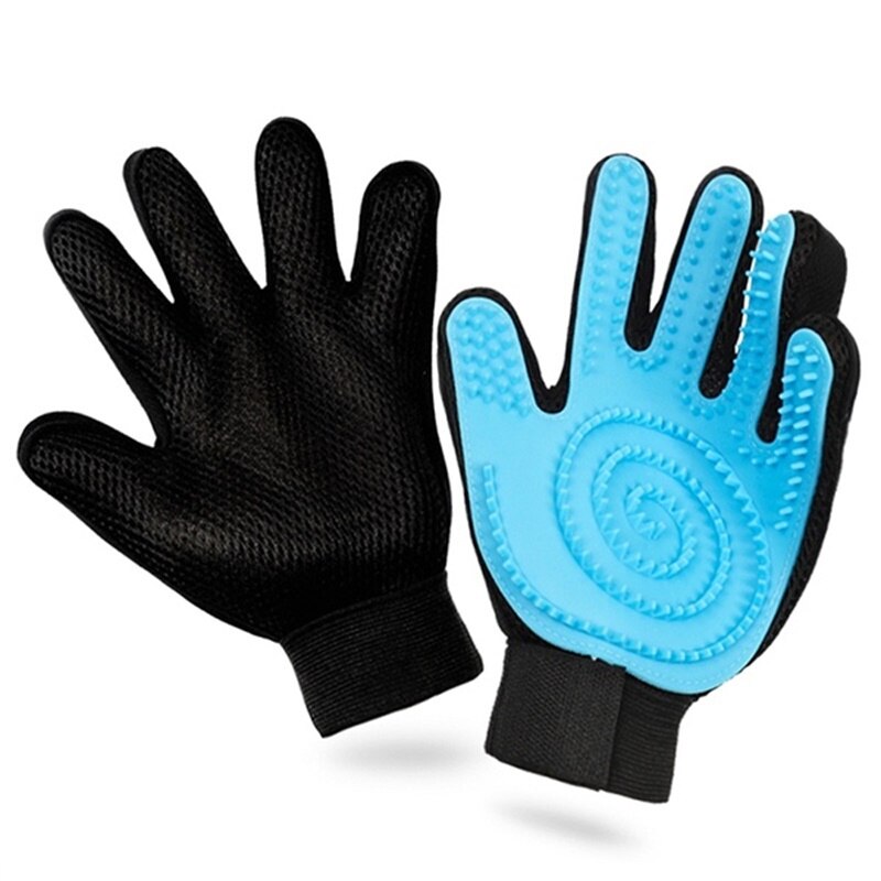 Guante de cepillo para mascotas, guante de belleza para masaje de perros y gatos, cepillo para baño de perro, artefacto para el pelo, accesorios para mascotas, guante para cepillar mascotas, aseo para perros y gatos,: buleright