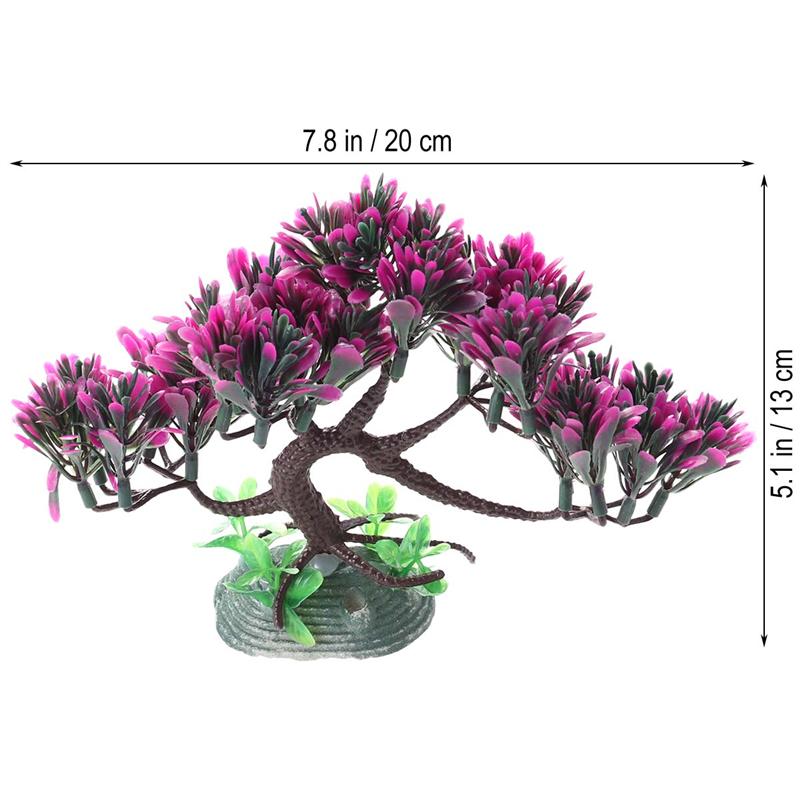 Kunstmatige onderwaterplant decoratieve banyan aquarium ornament aquarium kunstplant bloem aquarium landschap