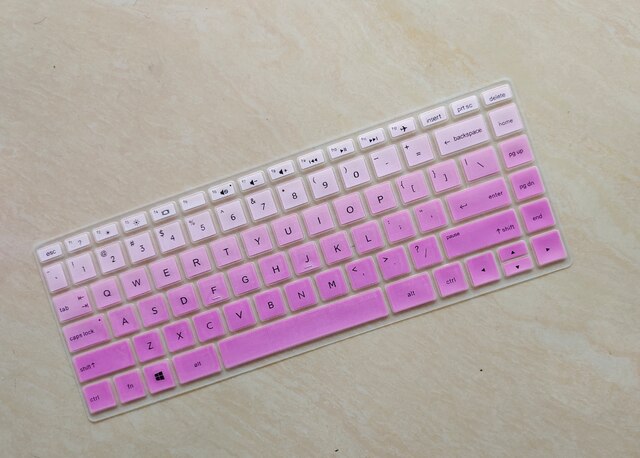 Silicone Toetsenbord Cover Skin Voor HP 14q-by001AX by002AX bu001TU bu001TX bu003TX bu101TX bu102TX 245 G6 245 G7 246 G6: Gradual Purple