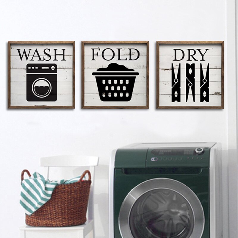 Moderne Poster Diy Frame Wassen Vouwen Droge Canvas Schilderij Wall Art Afdrukken Muur Schilderij Kinderkamer Thuis december: 50x50cm No Frame / 3 Pictures