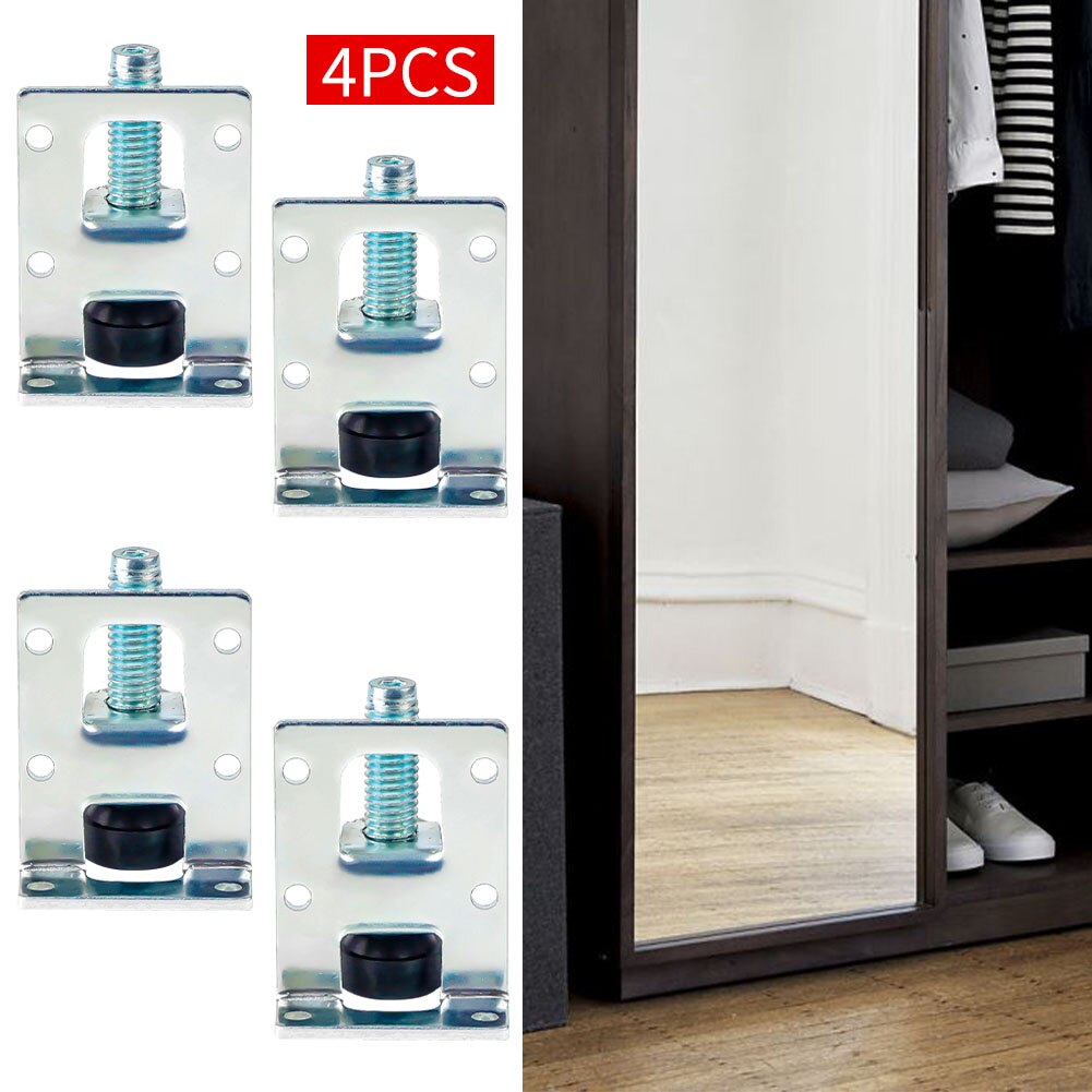 4pcs Heavy Duty Foot Screws Home Furniture Leg Leveler Shop Cabinets For Table Adjustable Height Shelf Units Strong Load-bearing