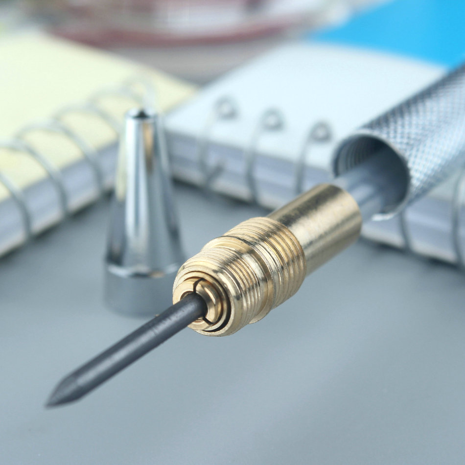 All Metal Anti Skid Automatic Pencil Animation Sketch Low Center Of Gravity Stationery 2.0mm Mechanical Pencil