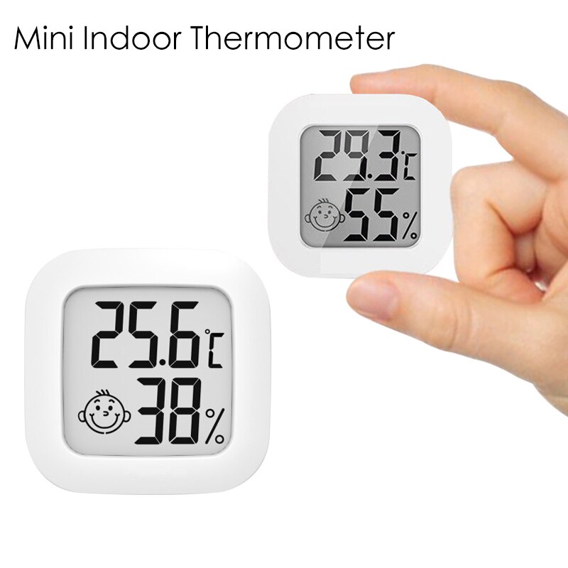 Mini Indoor Thermometer Lcd Digitale Temperatuur Kamer Hygrometer Gauge Sensor Vochtigheid Meter Indoor Thermometer Temperatuur