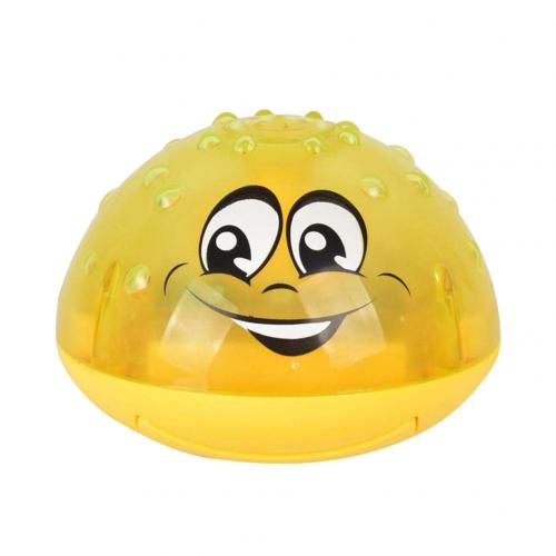 Baby Bath Toy Cute Cartoon Light Music Sprinkler Water Splash Ball Kids Baby Bath Pool Toy Led Light Funny Toy perfect: Yellow