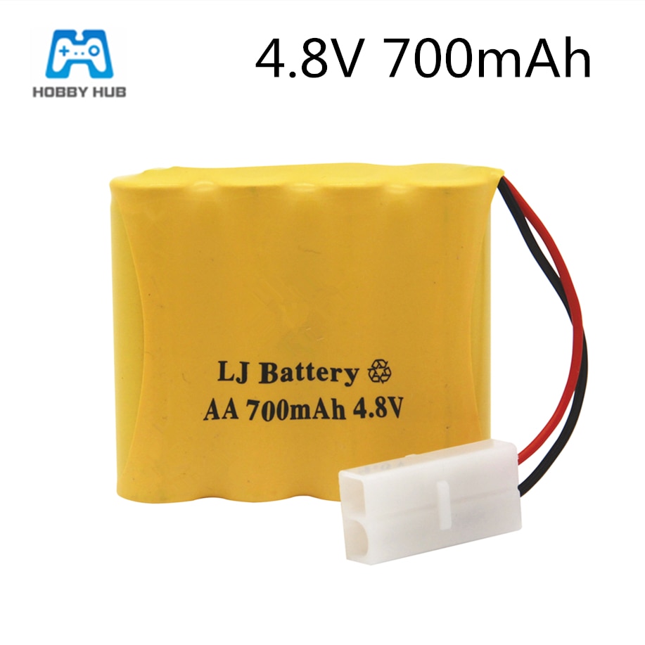 4.8v 700 mah ni-cd-batteri nicd  aa 4.8v uppladdningsbart batteripaket för rc-bilar 4.8v rc-leksaksbatteri 4.8 v 700 ni- cd-batteri