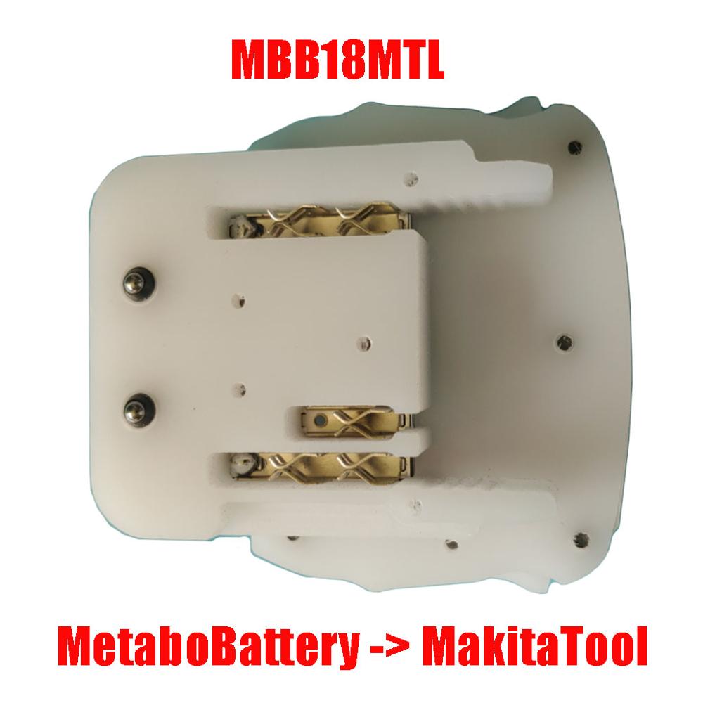 Adaptateur pour outils électriques MBB18MTL, convertisseur, utiliser une batterie Li-ion 18V sur la Machine au Lithium Makita, remplacer BL1830 BL1815