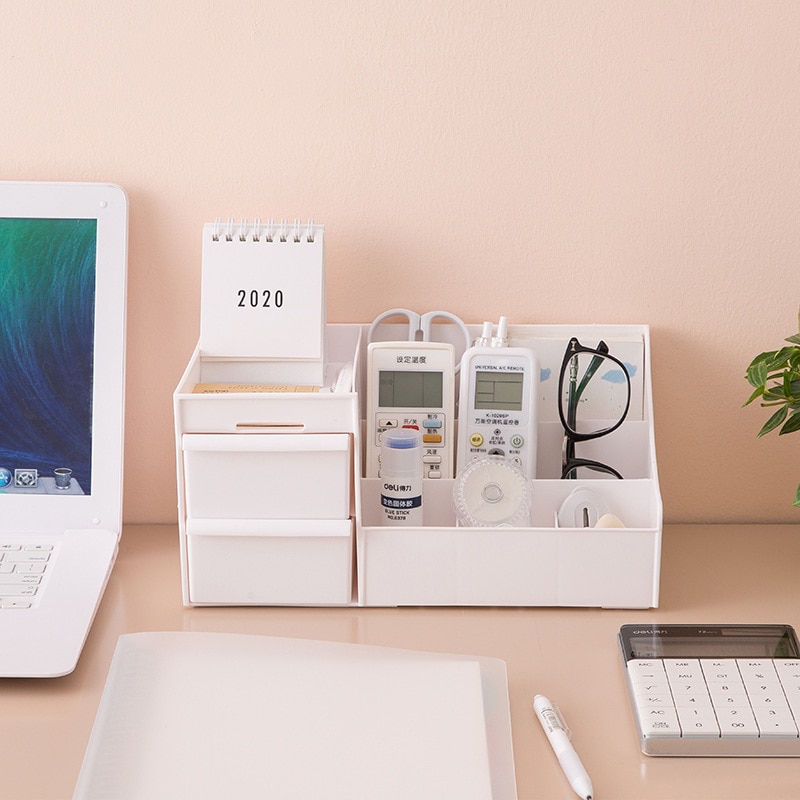 Lady Makeup Organizer For Cosmetic Large Capacity Storage Box Organizer Desktop Jewelry Nail Polish Makeup Drawer Container