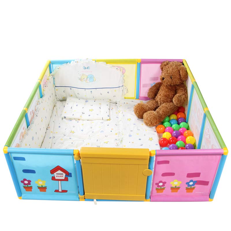 Baby Playpen Kids Fence Playpen Plastic Baby Safety Fence Pool > 6 Months Like This Have Space For An Actual Playroom: Default Title