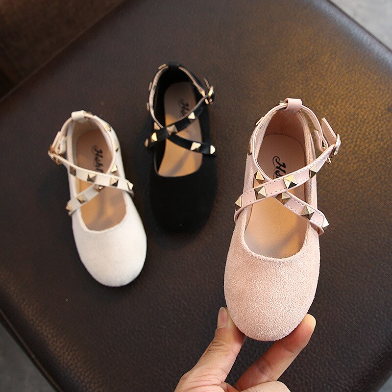 Lente Meisje Schoenen Suède Gladiator Baby Meisje Schoenen Klinknagel Prinses Sandalen Zachte Tong Meisje Schoenen Peuter d01092