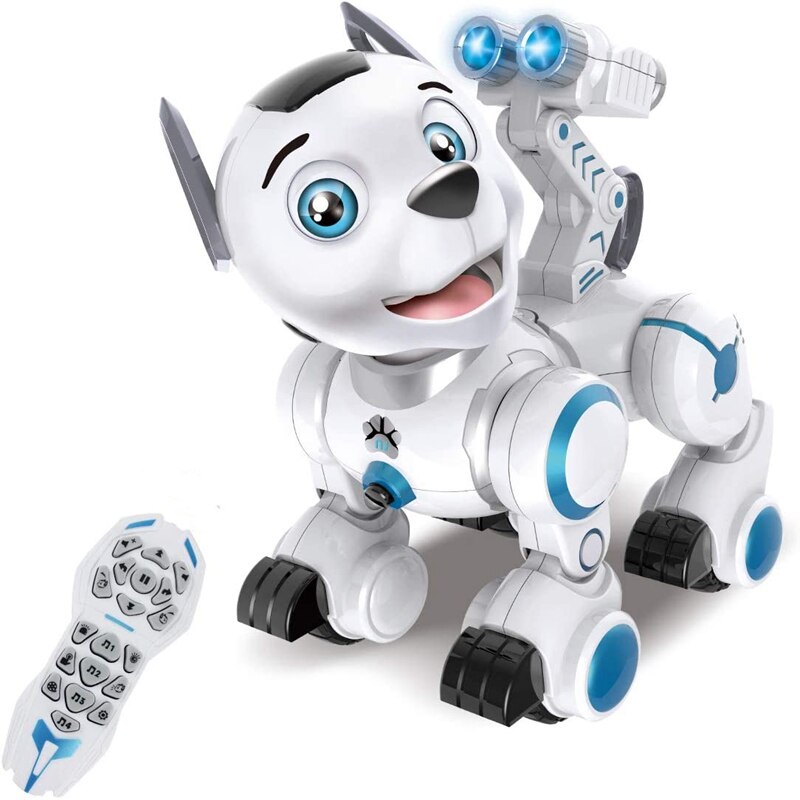 Remote Control Robotic Dog Pets ligent Walking Dancing Robot Puppy Toys Electronic Animal Pets with Light and Sound: Default Title