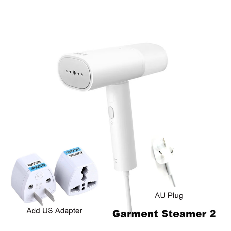 XIAOMI MIJIA Handheld Garment Steamer 2 iron Home Electric Steam Cleaner Portable Foldable Mite Removal Flat Ironing Machine: Clear