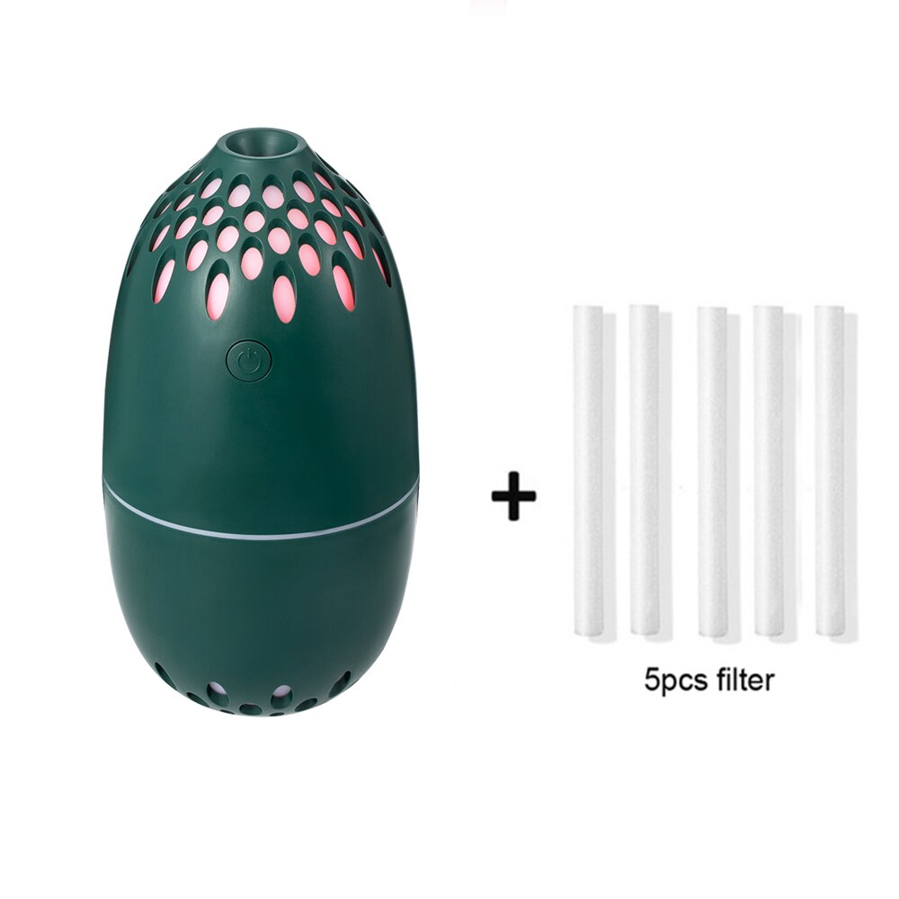 250ML USB Air Humidifier Home Aroma Oil Diffuser Mini Mist Maker With Night Light Mute Portable Essential Oil Diffuser: L