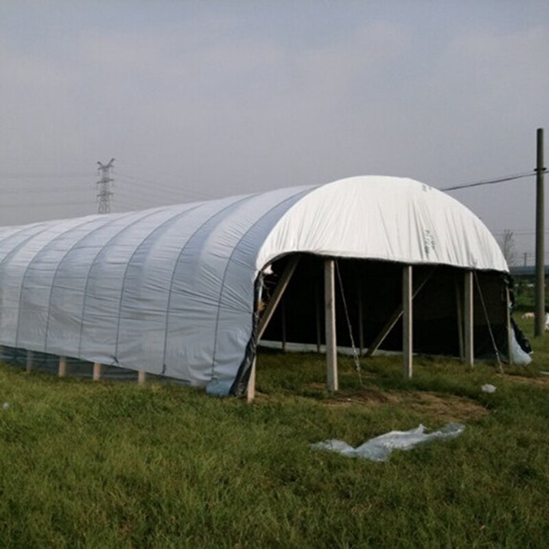 6M Breed Kas Film Verdikte Waterdicht En Winddicht Zwart En Wit Plastic Film Agrarische Fokken Isolatie Film