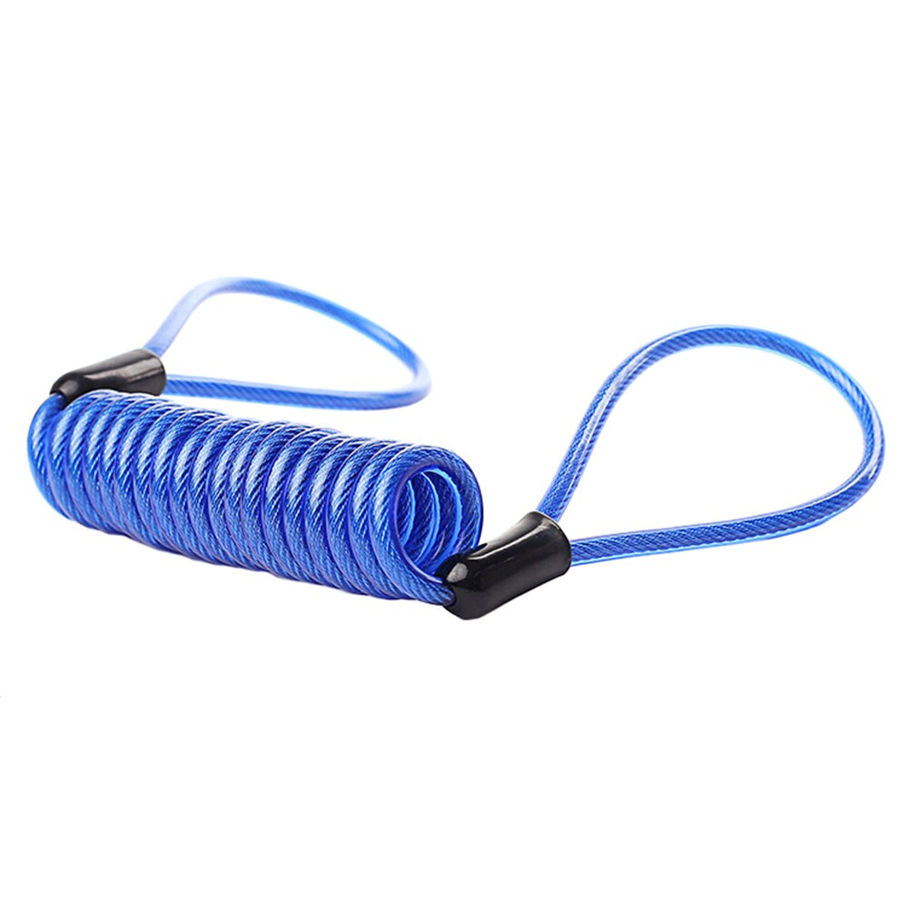 120cm Motorcycle Bike Alarm Disc Lock Herinnering Antidiefstal Beveiliging Spring Kabel Motorbike Disc Lock Herinnering Kabel Ge