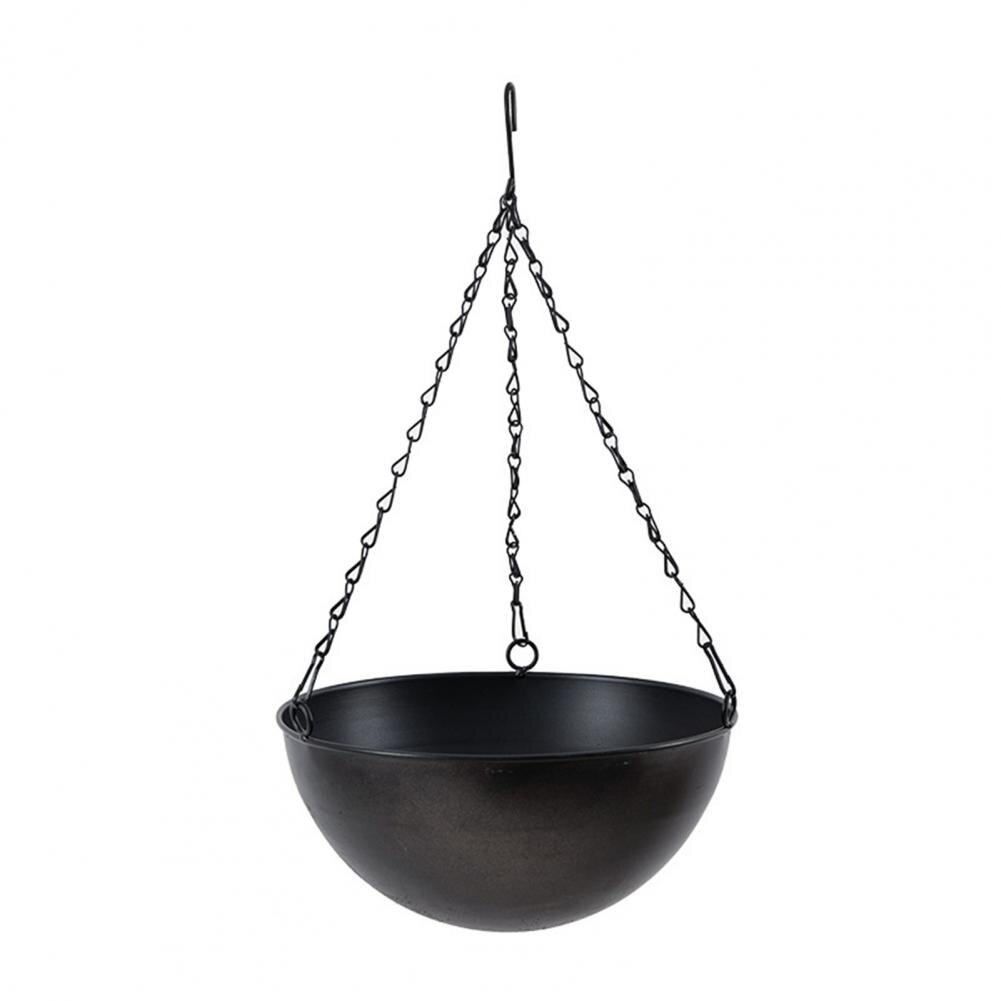 Succulent Hanging Planter  Sturdy Iron Detachable Chain Flower Hanging Pot for Garden : F