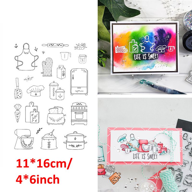 Cursieve Woorden Script Alfabetten Clear Silicone Postzegels Seizoenen Groet Warme Wensen Postzegels Diy Scrapbooking Craft Album: Stamps 6