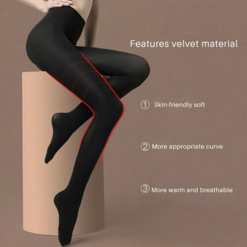 Colorful Women Winter Warm Thick 200D Pantyhose Slim Velvet High Elastic Tights Hosiery Tights Black White Pink Skin