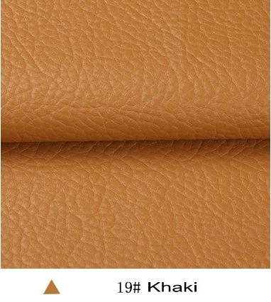 100 x 135cm 24 farver litchi pu læder stof for meter syntetisk kunstlæder stof til syning gør-det-selv taske sofa møbelmateriale: 19