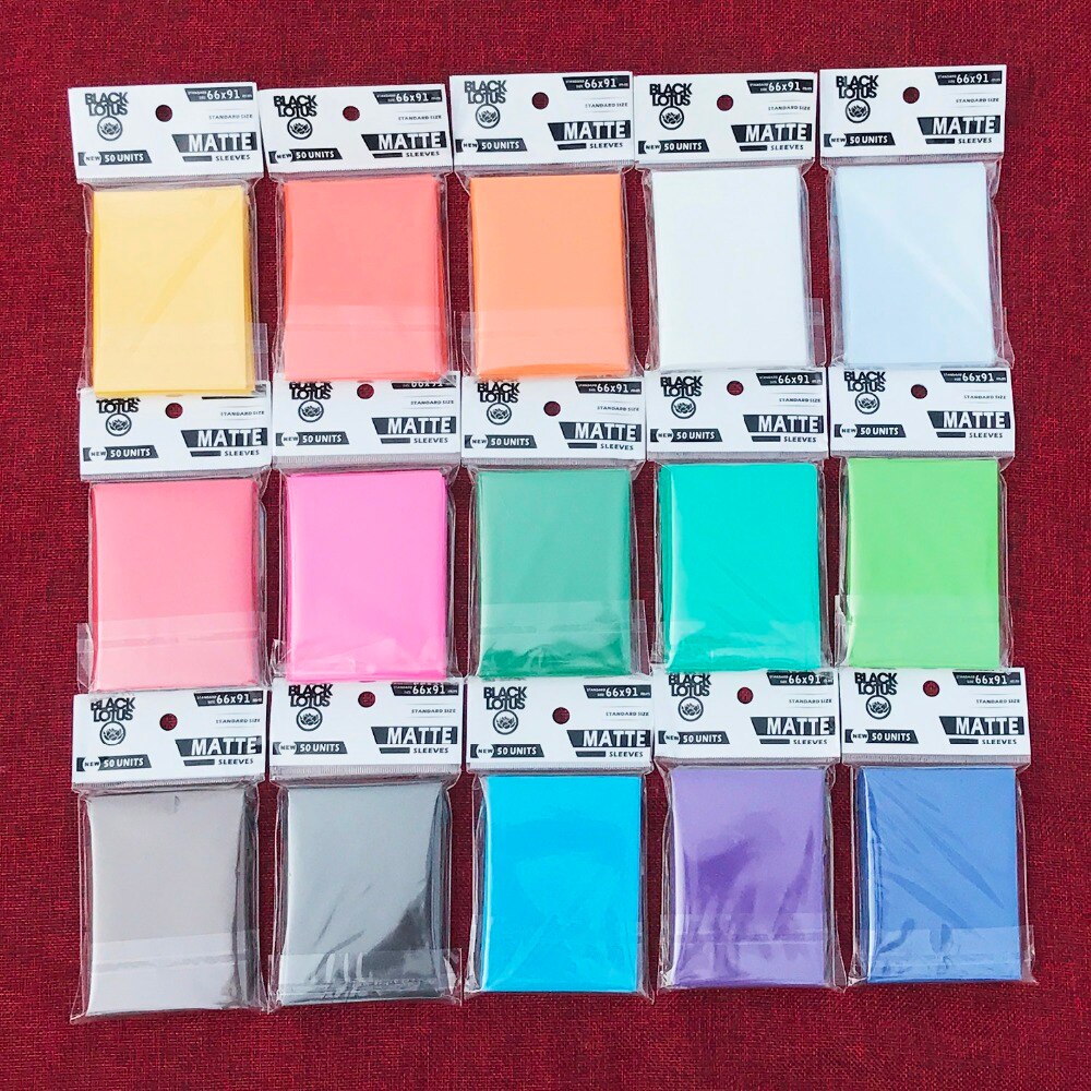 100 PCS/LOT Color Matte Cards Sleeves, mtg cards sleeves ,66x91mm,to protect and manege your cards,15 color can be available