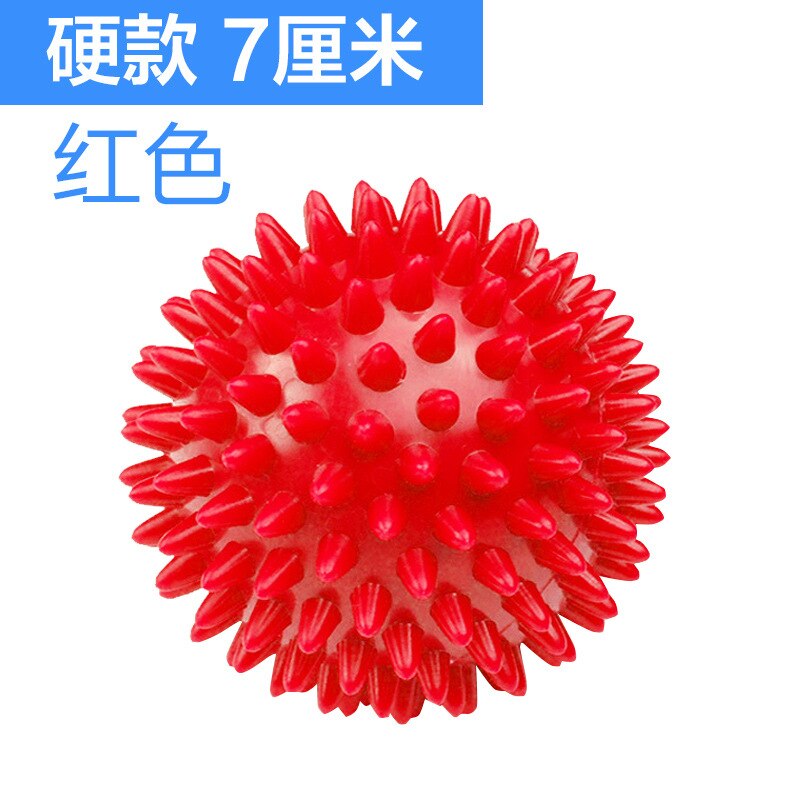 A mano Palla di Formazione Sfera di Massaggio Muscolare Acanthosphere Sfera di Massaggio Forza di Presa Forza Dito Rilassante Pratica Mano Piede di Fitness: Hard Red 7 Centimeter