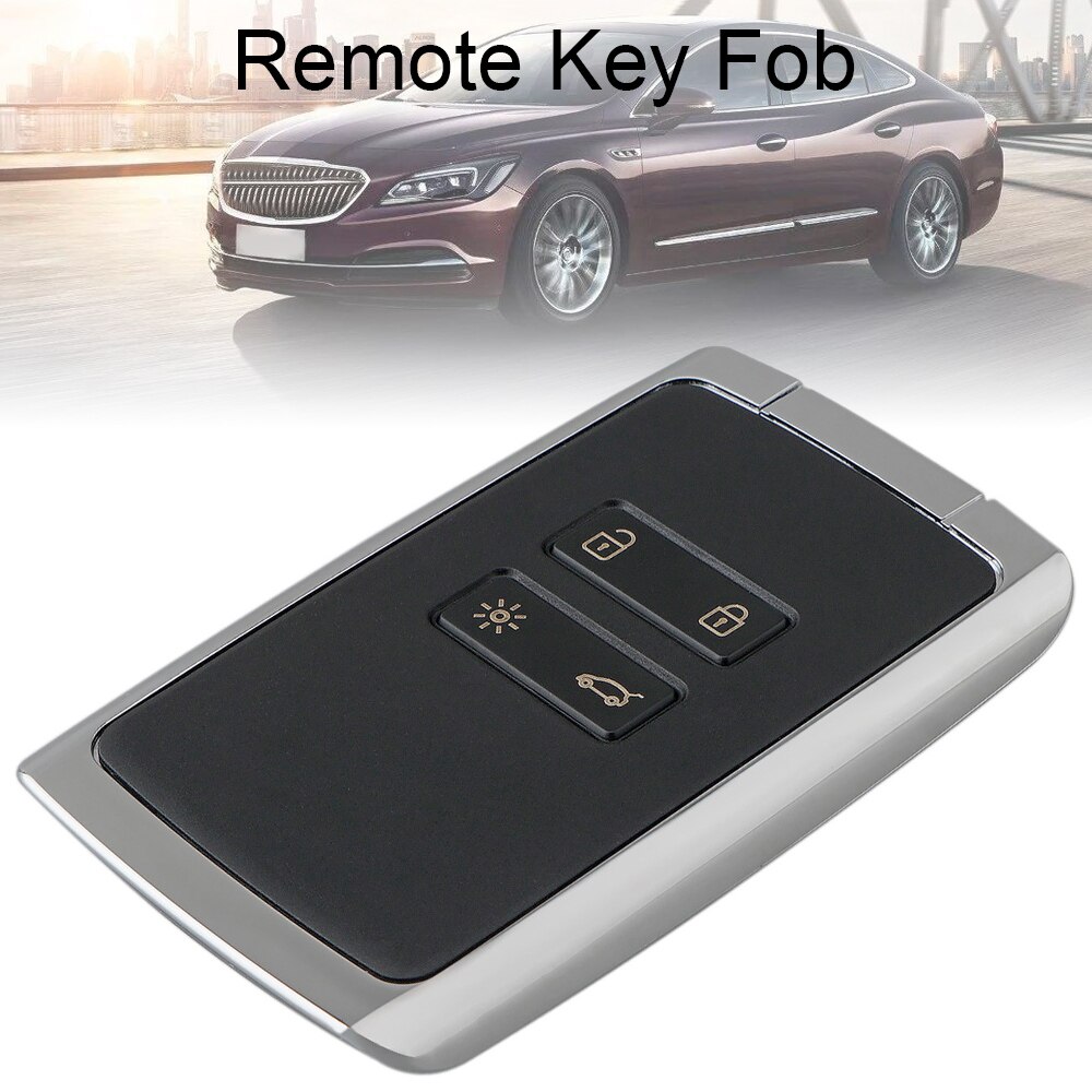 4 Button Universal Black Car Keyless Entry Smart Remote key Shell Fit for Koleos Renault Megane