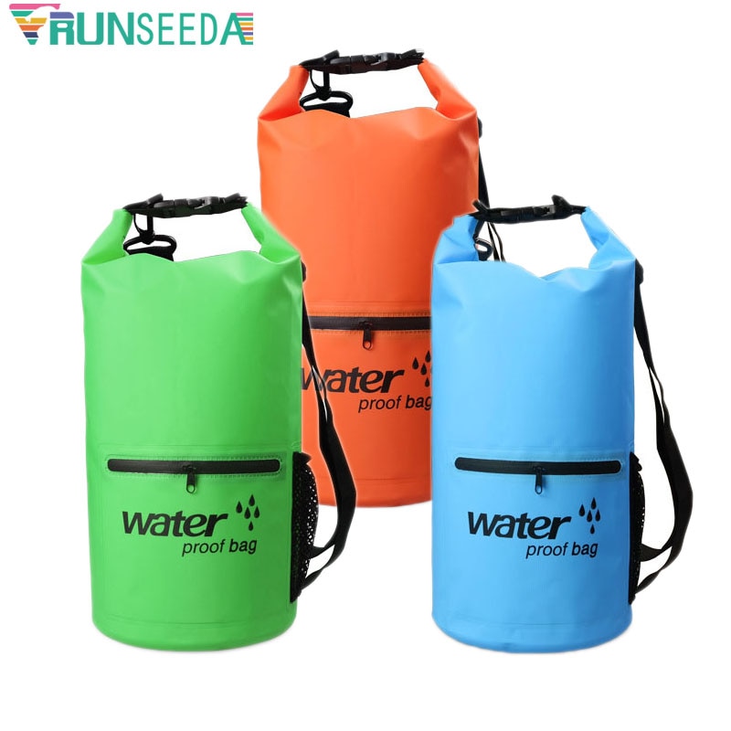 10L 20L Mergulho Natação Ao Ar Livre Saco De Armazenamento De Compressão À Prova D' Água Dry Bag Mochilas Das Mulheres Dos Homens Da Moda de Surf Para Rafting Caiaque