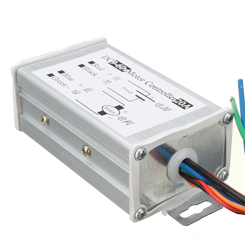 Dc 12v 24v 36v 48v kääntyvä moottorin nopeuden säätö pwm -säädin pwm dc -nopeussäädin